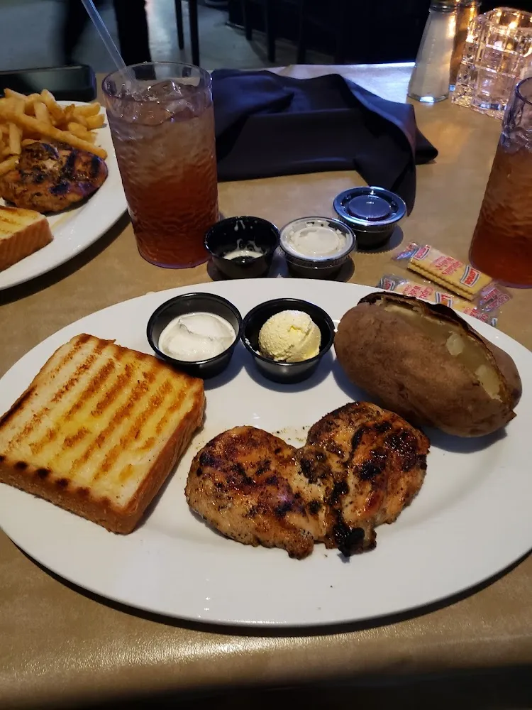 Grilled Chicken Breast with Baked Potato